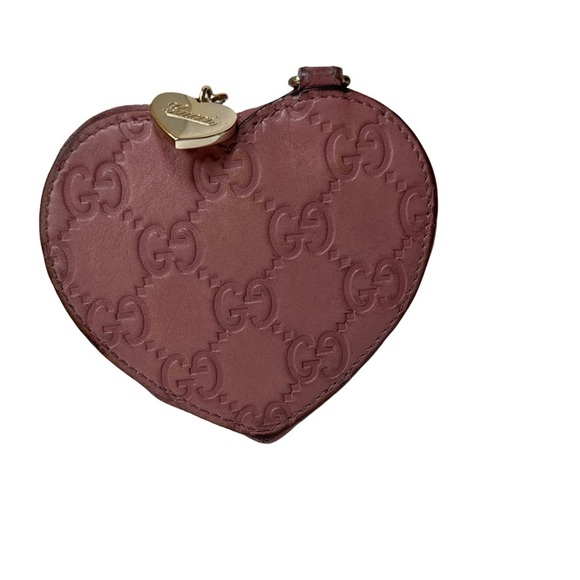 GUCCI Guccissima Heart Shaped Coin Pouch - Picture 1 of 10